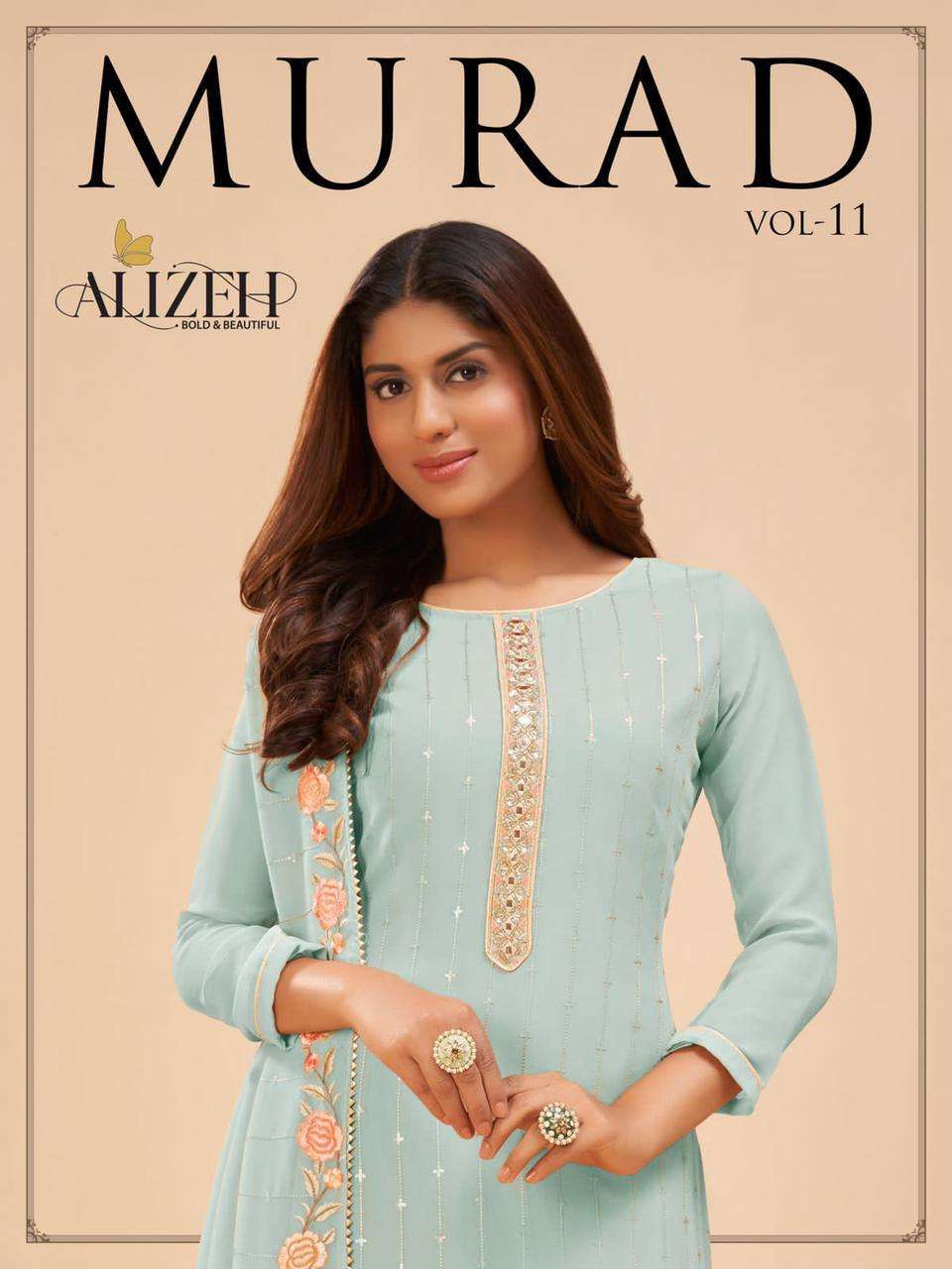 alizeh official murad vol 11 series 2047 alizeh georgette suit