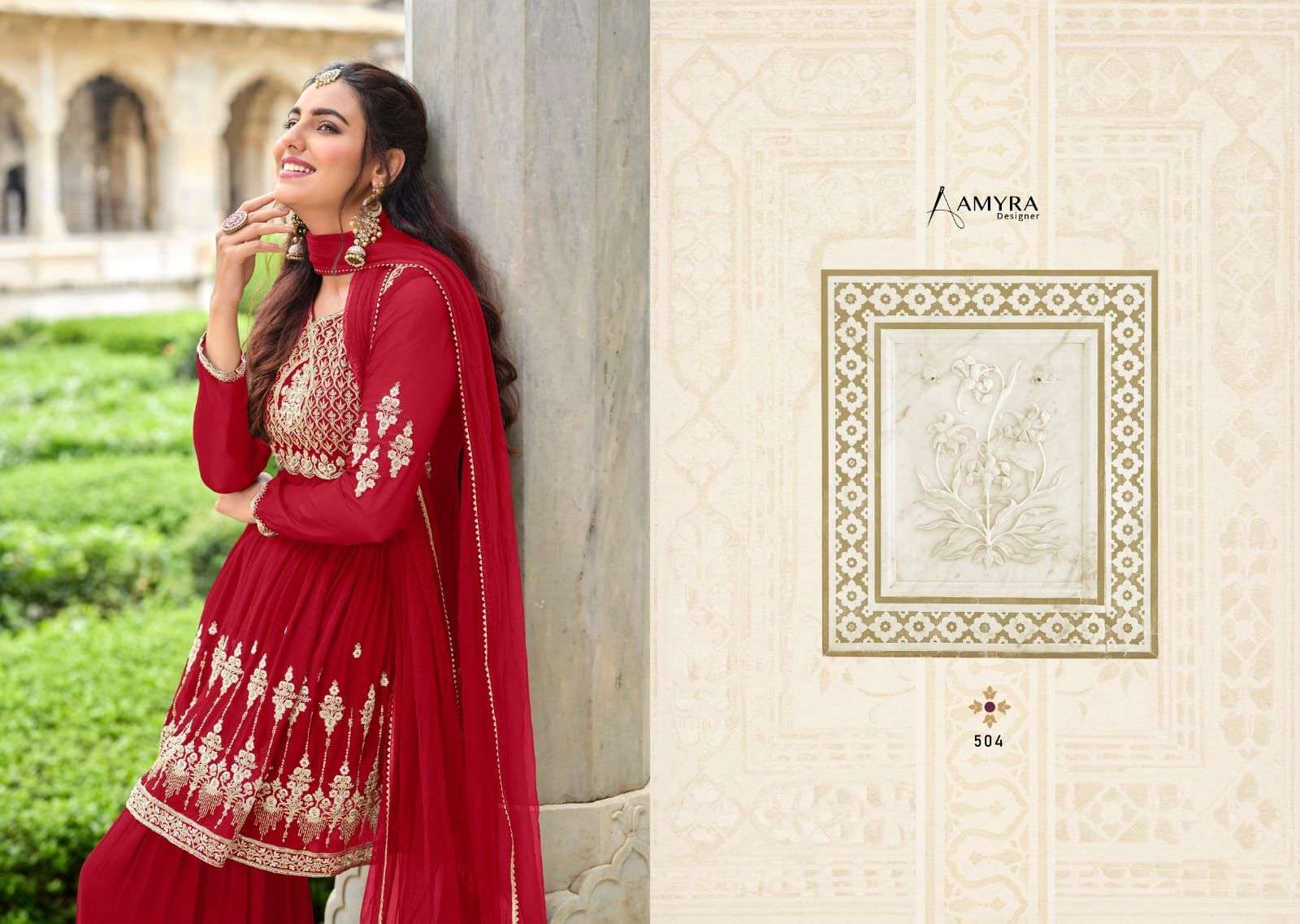 amyra florence series 501-504 real blooming georgette suit