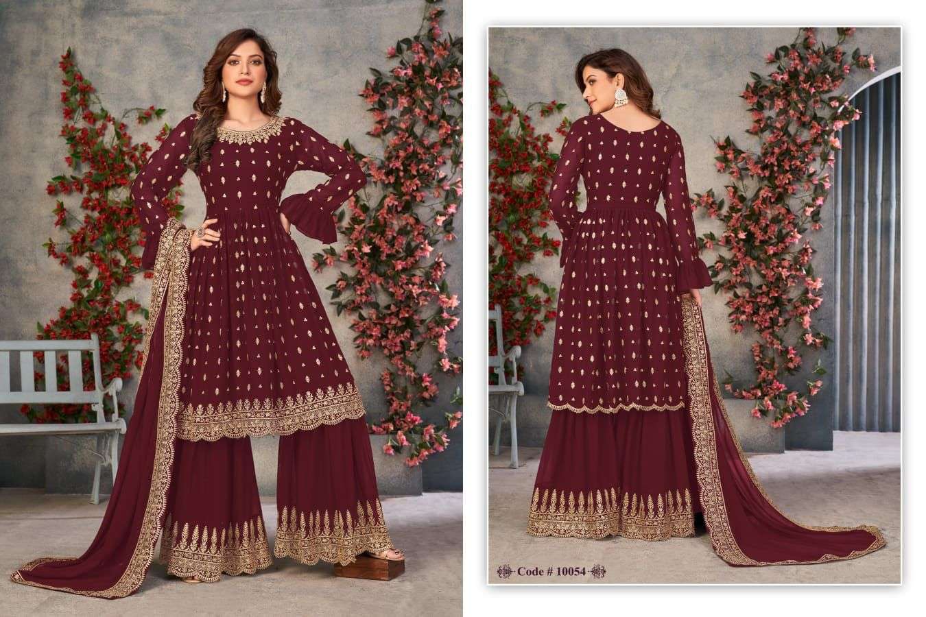 anjubaa vol 5 designer faux georgette suit 