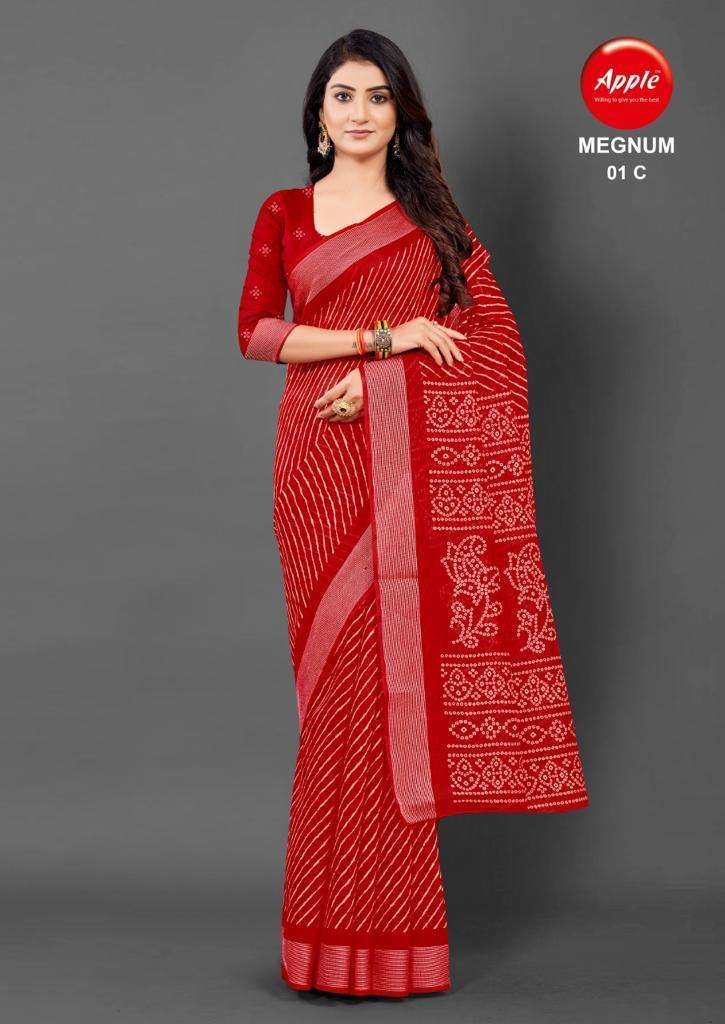 apple megnum vol 1 series 01 organza brasso saree