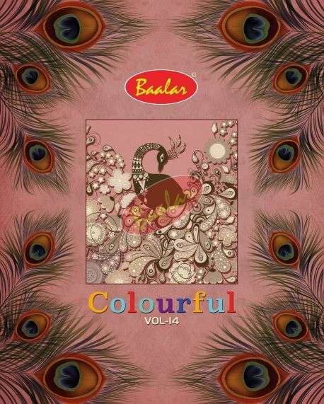 Baalar Colourful Vol-14 series 1404-1444 pure cotton suit