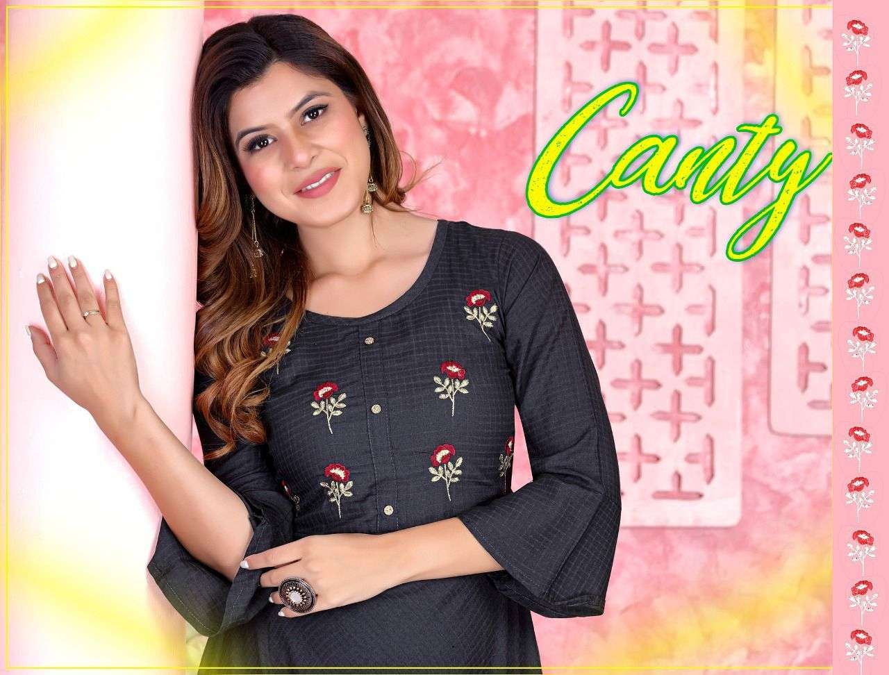 Beauty Queen Canty Vol 1 series 501-506 14 kg rayon kurti