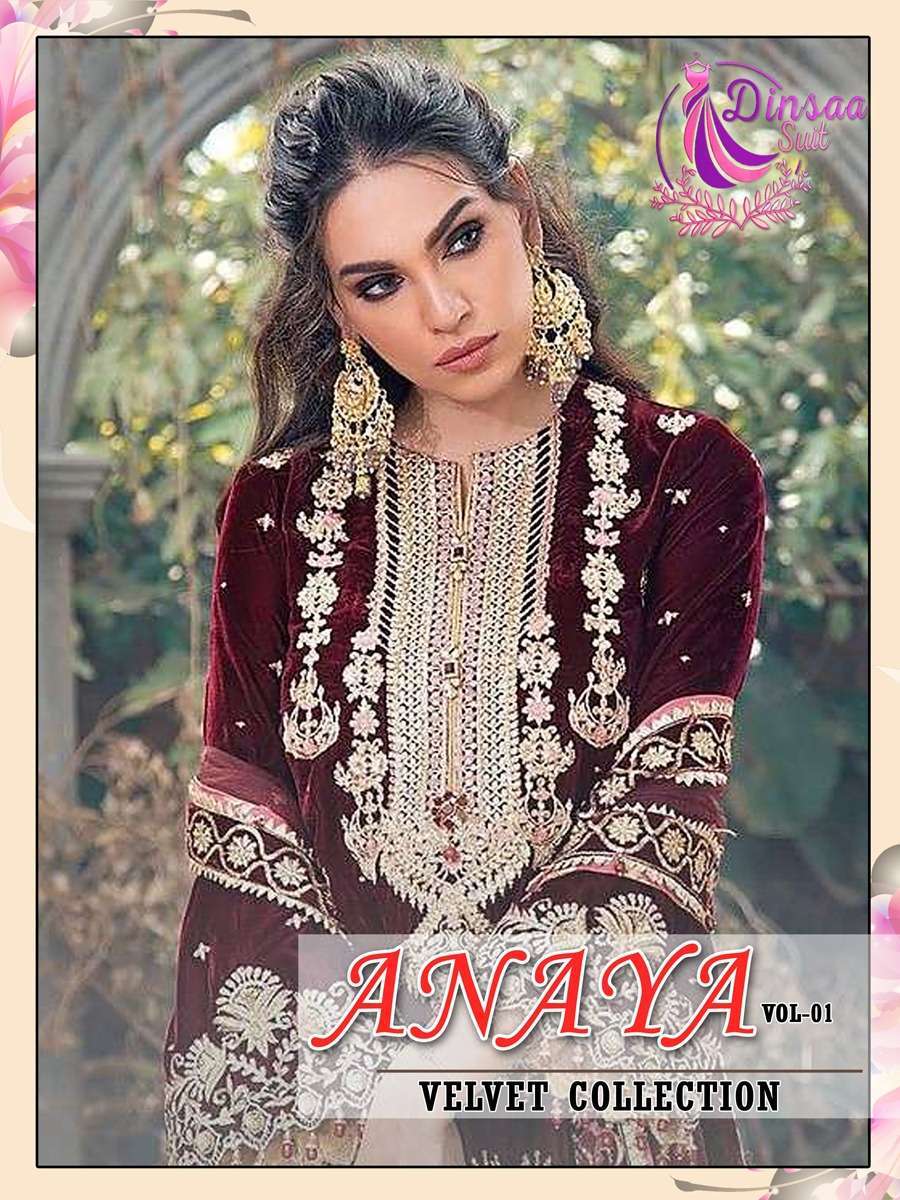 dinsaa suit anaya vol 1 series 146 velvet suit