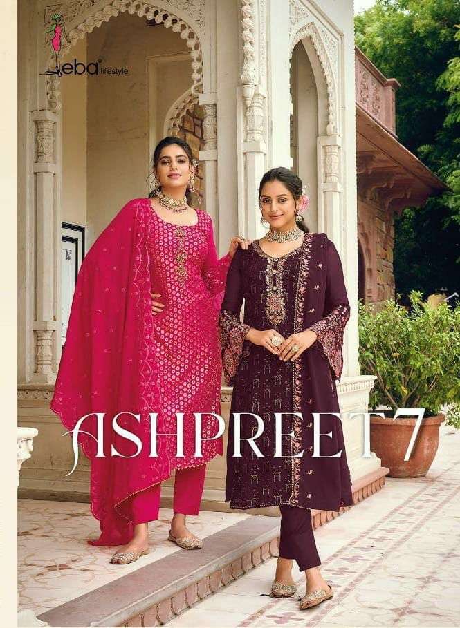 eba ashpreet vol 7 series 1467-1470 blooming georgette suit 