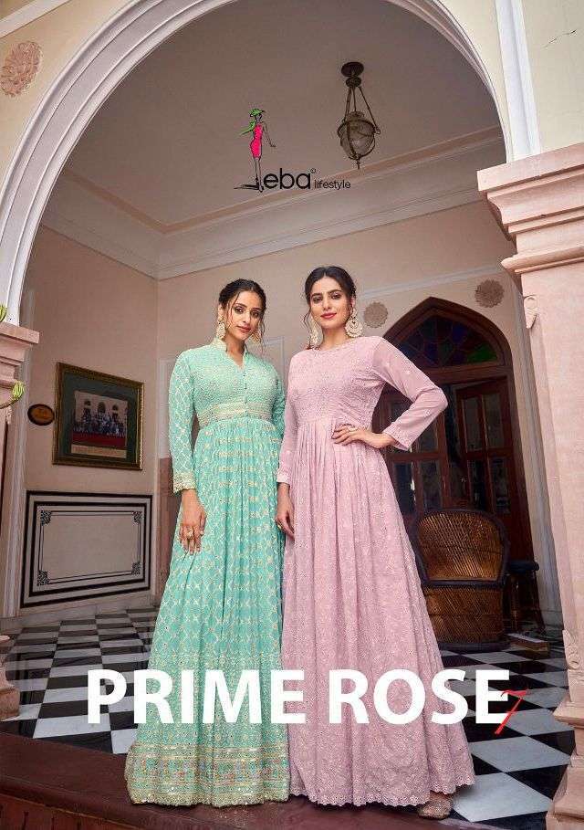 eba prime rose vol 7 series 1471-1474 georgette chinon suit