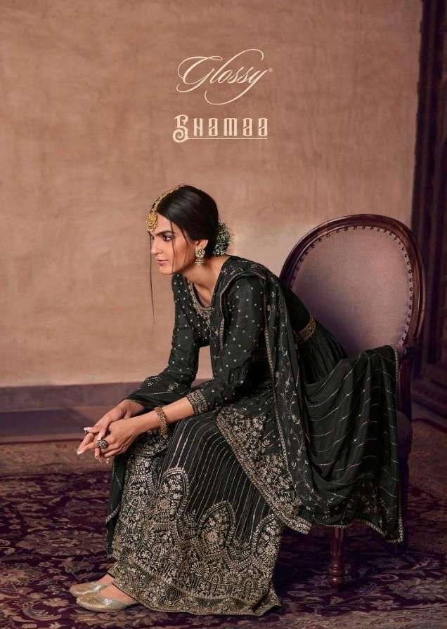 glossy shamma series 549-553 pure chinon suit 