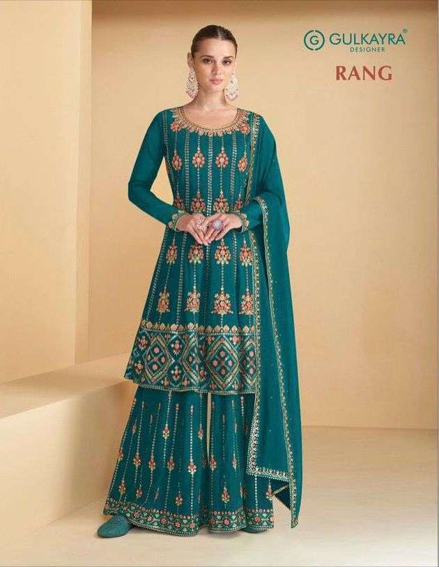 gulkayra rang series 7171 real georgette suit 