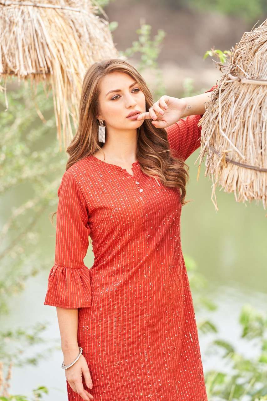 hanshika only kurti series 5006 nylon viscose silk kurti 