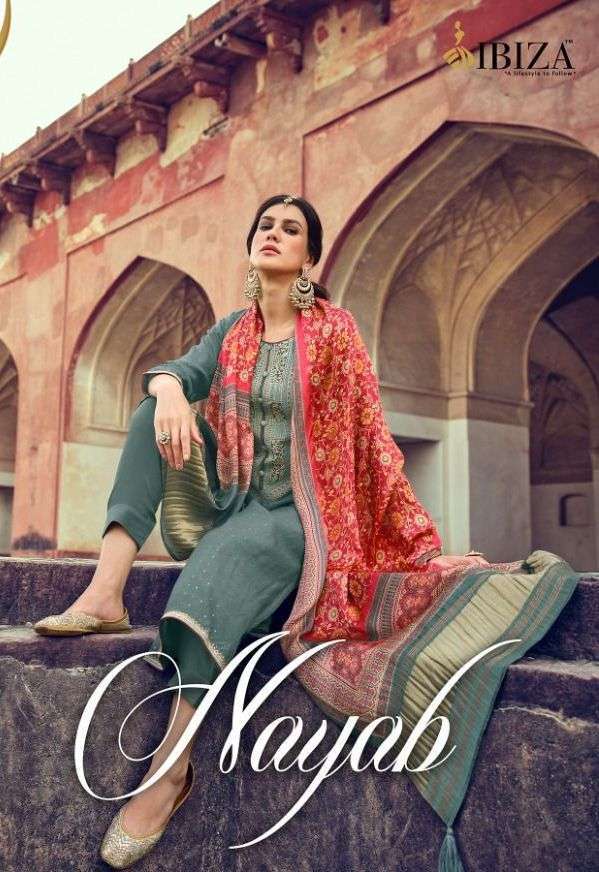 Ibiza nayab series 11214-11221 pure muslin suit 