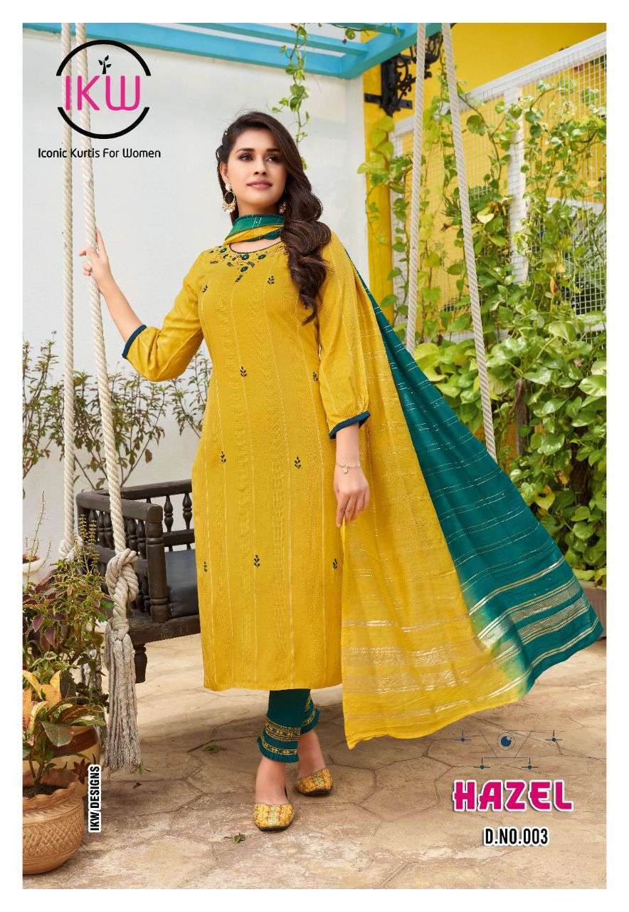 ikw designs hazel vol 1 series 001-008 viscose readymade suit 