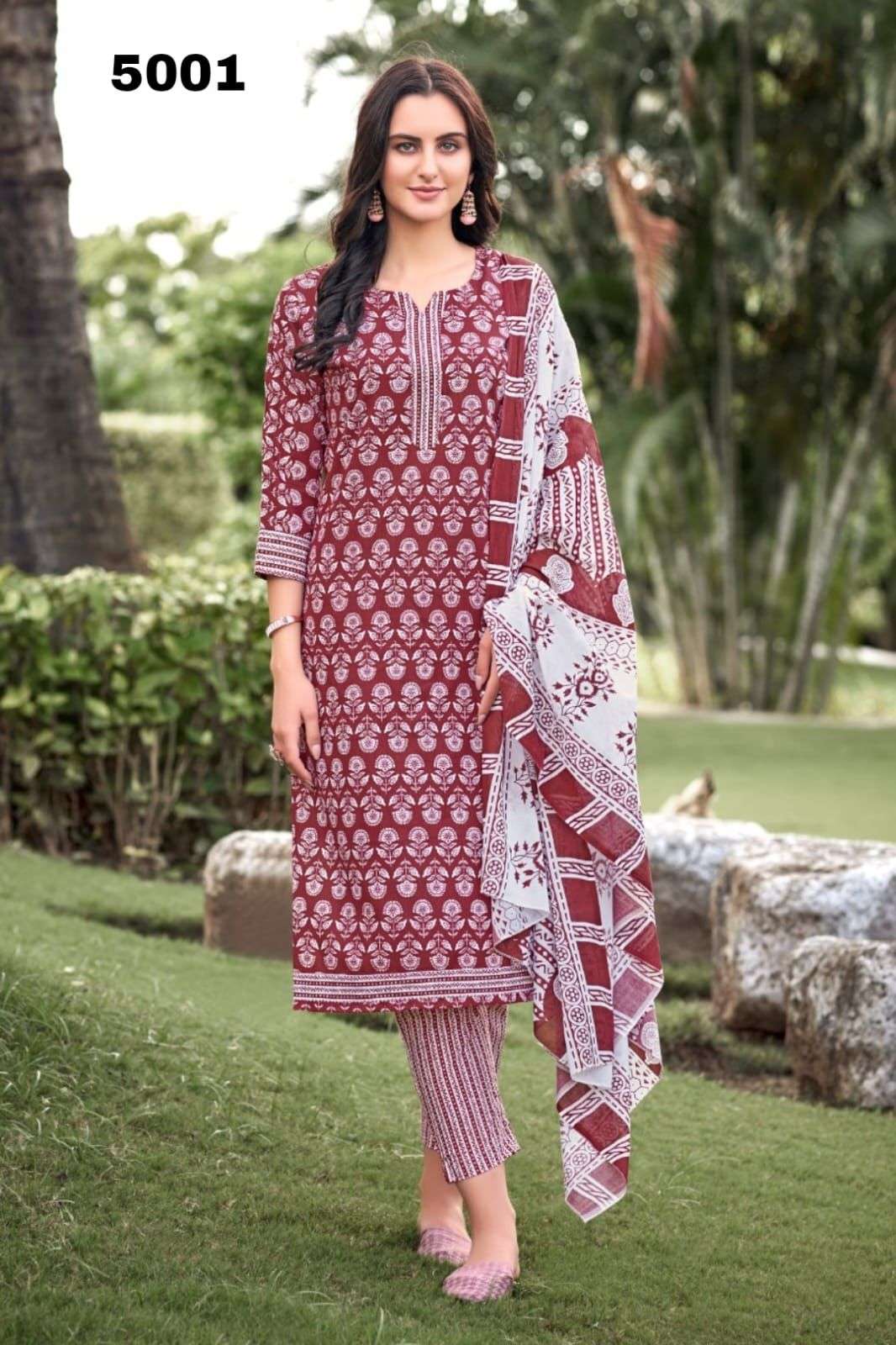 kaash vol 5 designer cotton readymade suit 