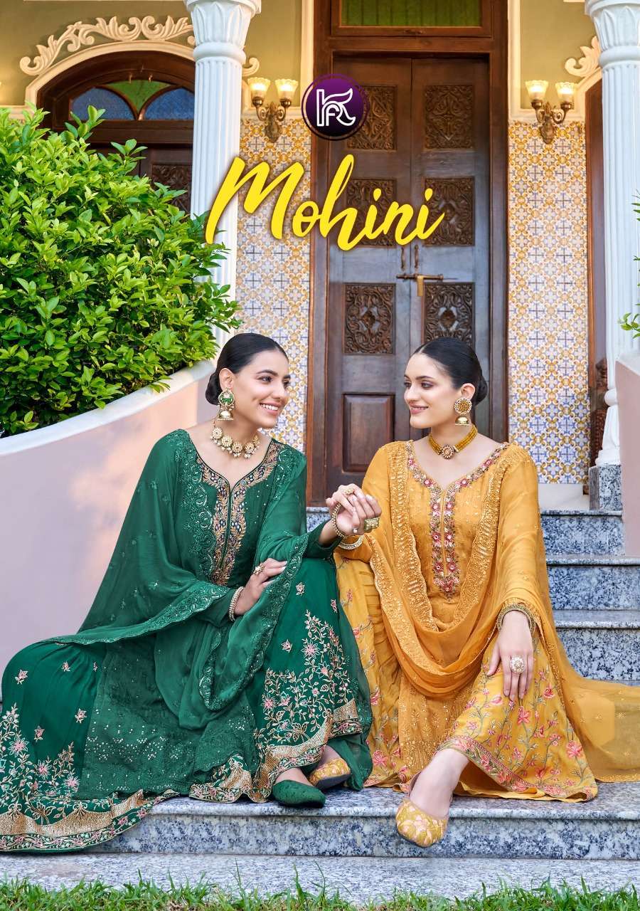 kala fashions mohini series 4001-4006 pure chinon suit 