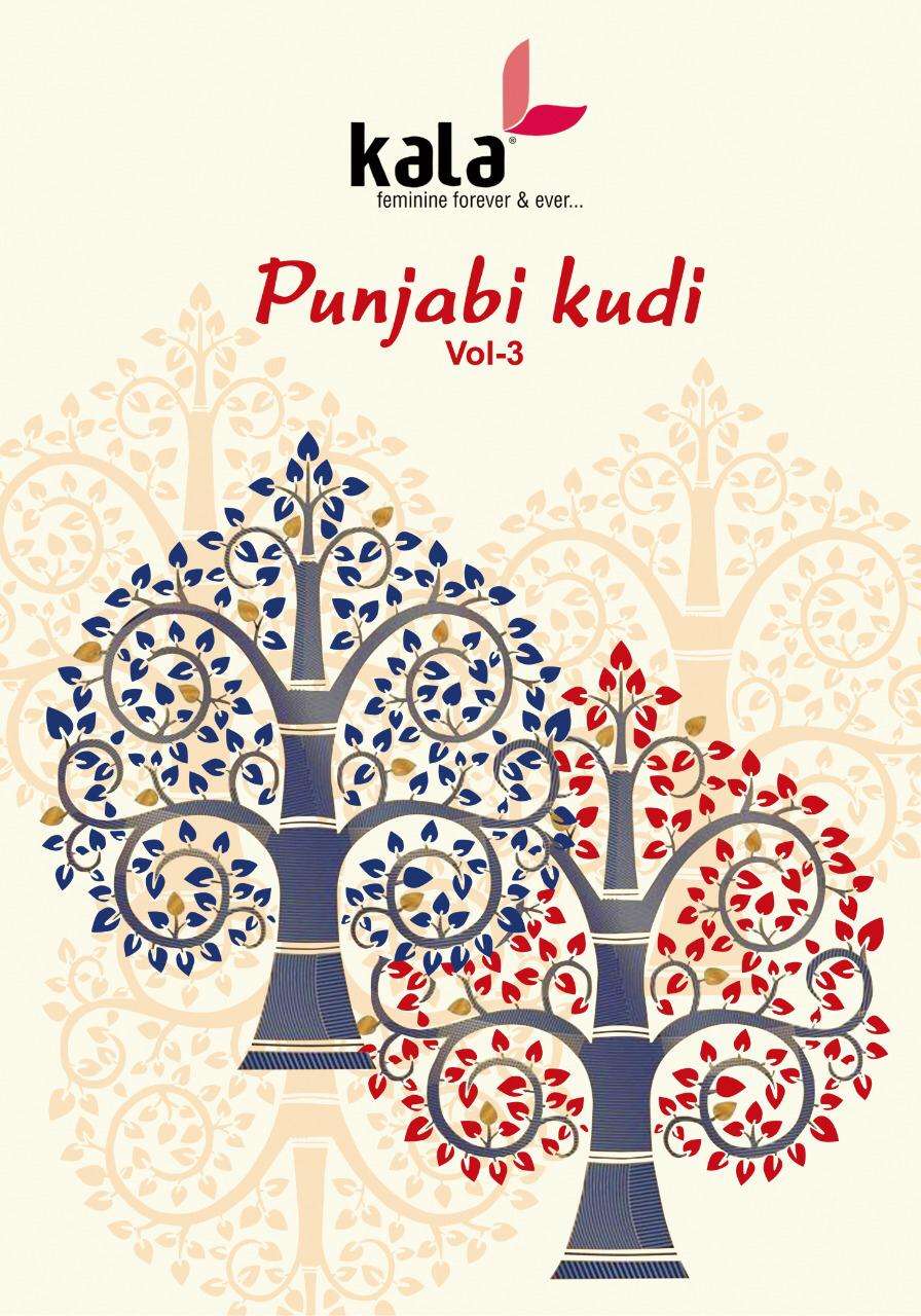 Kala Punjabi Kudi Vol-3 series 4101-4112 pure cotton suit