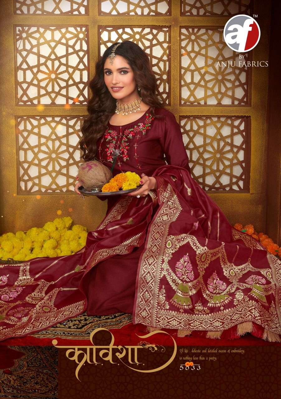 karwachoth special designer bember silk readymade suit 