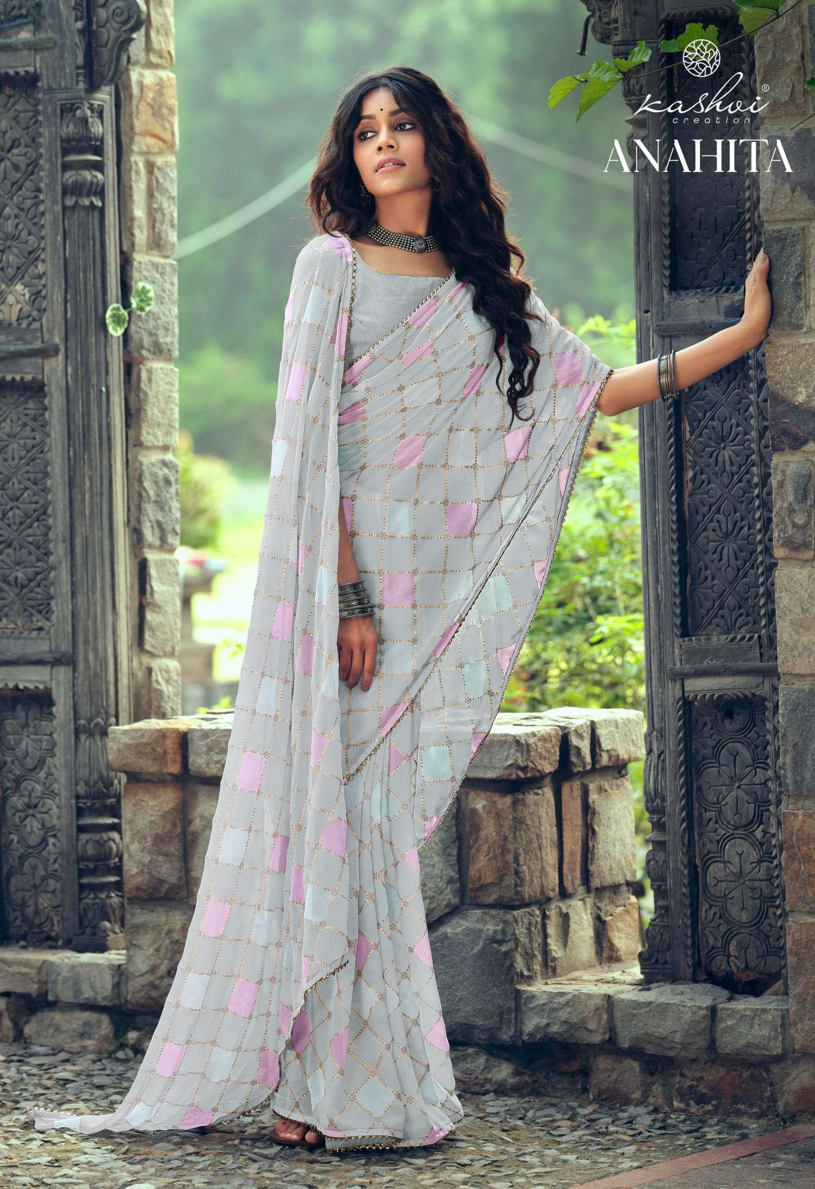 kashvi anahita series 7101-7110 georgette saree