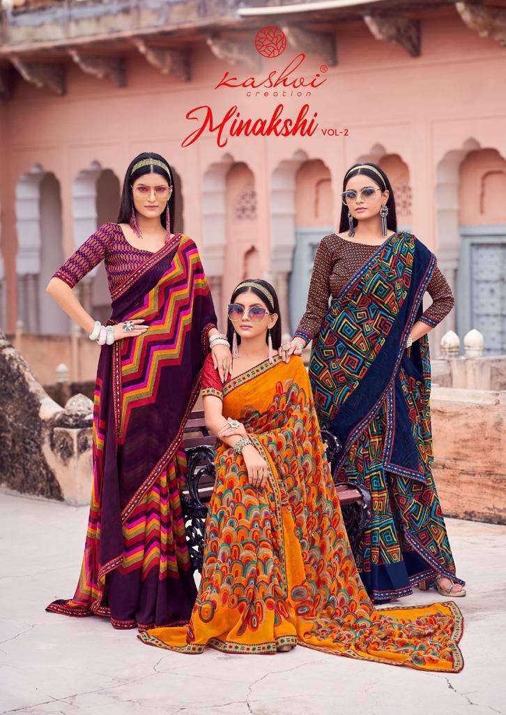 kashvi creation minakshi vol 2 series 2461-2470 georgette saree