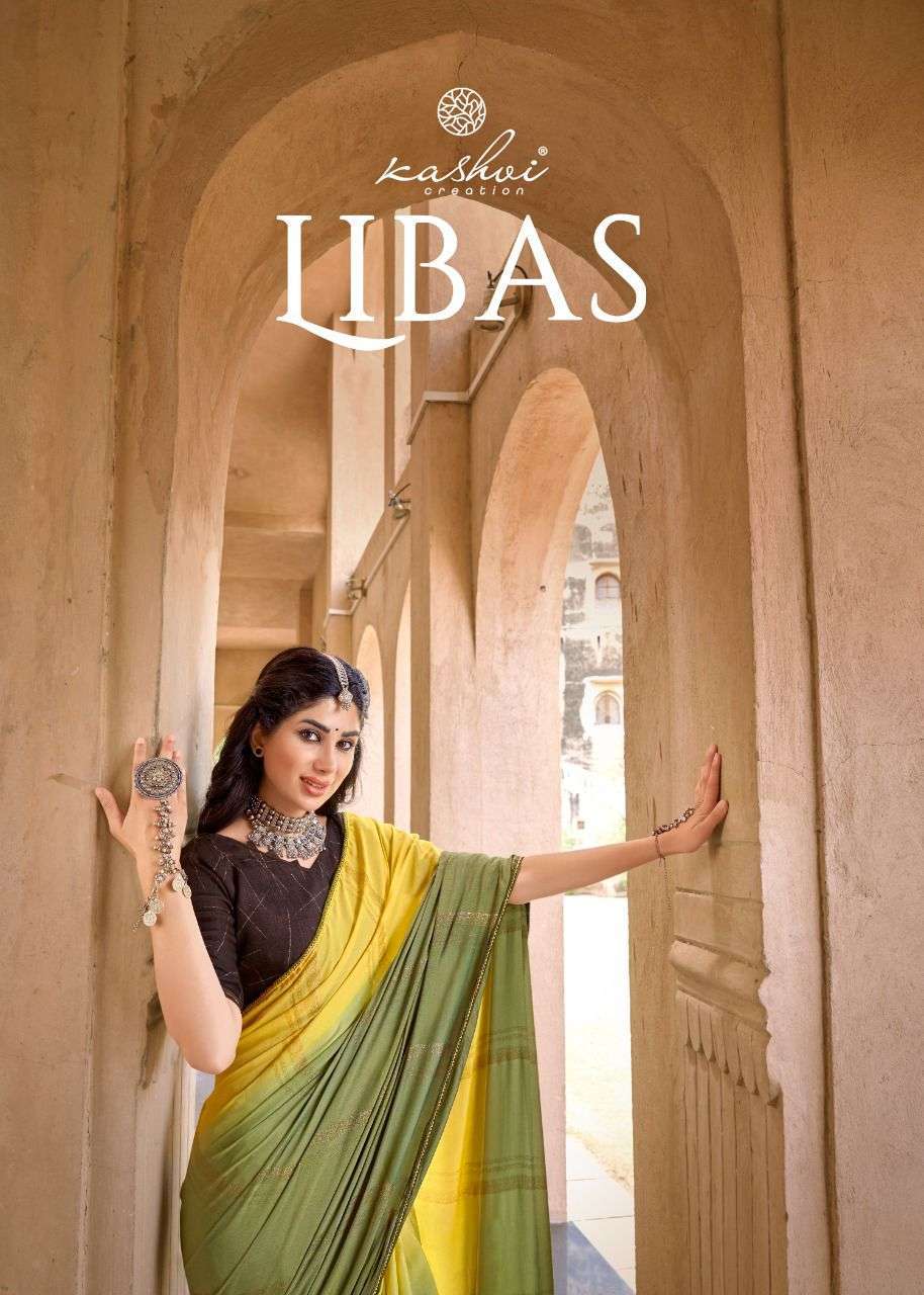 kashvi libas series 98001-98010 dull moss saree