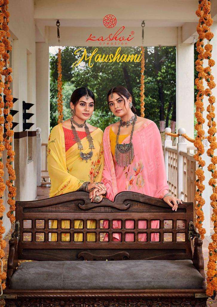 kashvi maushami series 2771-2780 weightless saree