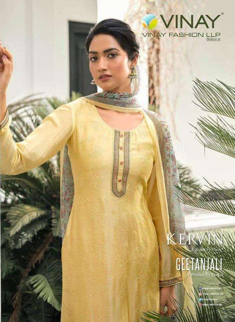 kervin geetanjali series 60271-60276 pure bemberg suit