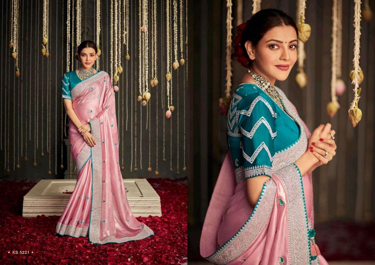 kimora kajal vol 11 series 5221-5235 fancy fabric saree 