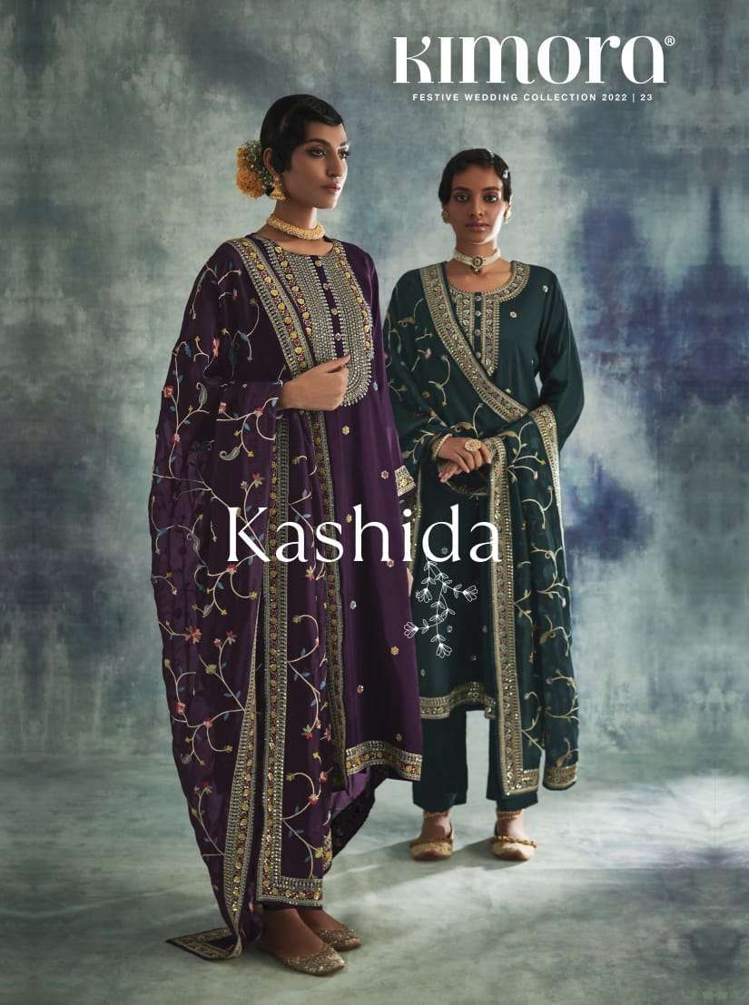 kimora kashida series 2031-2038 pure soft silk suit 