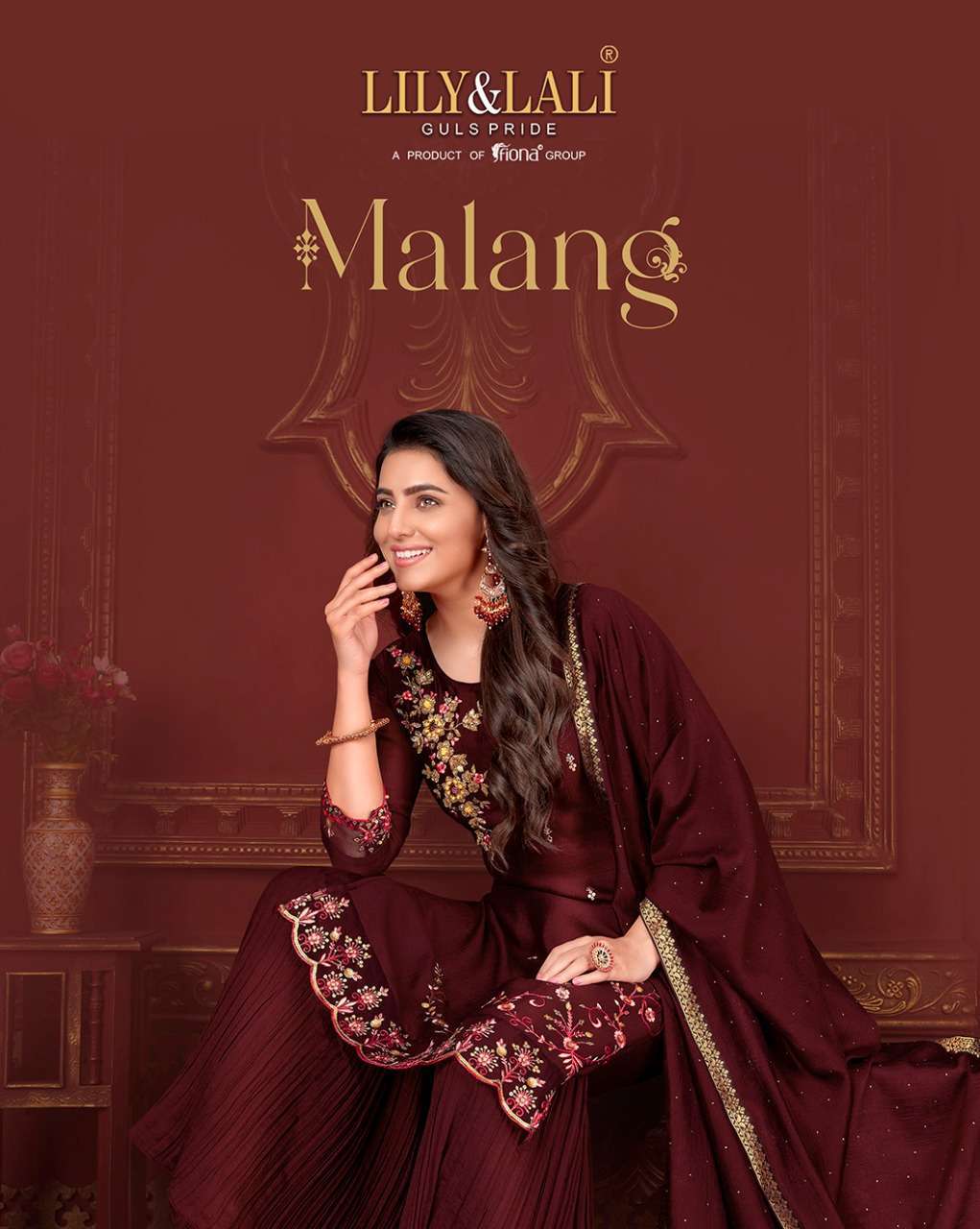 Lily & lali malang series 10191-10196 super silk readymade suit