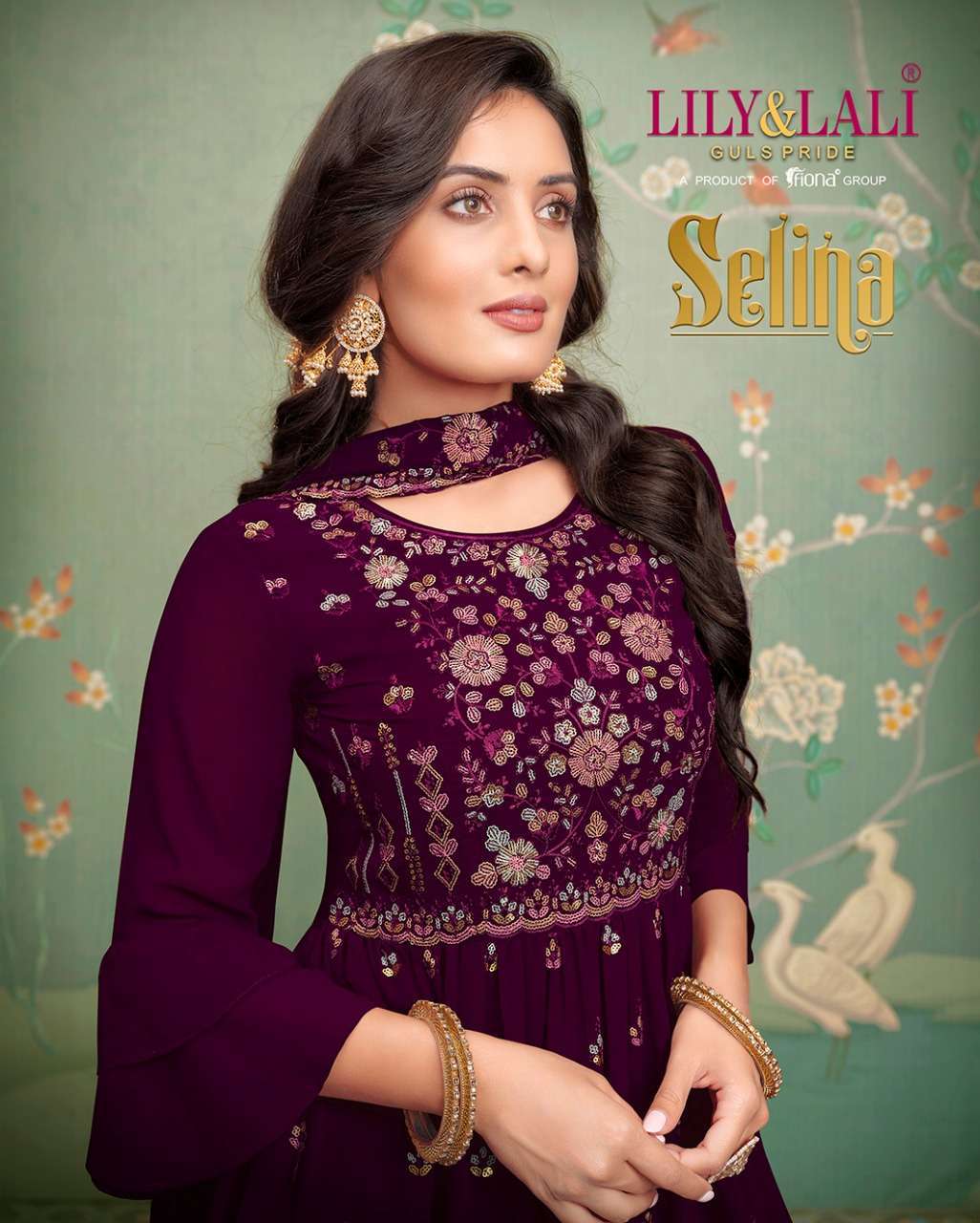 lily & lali selina series 10141-10144 heavy georgette sharara suit 