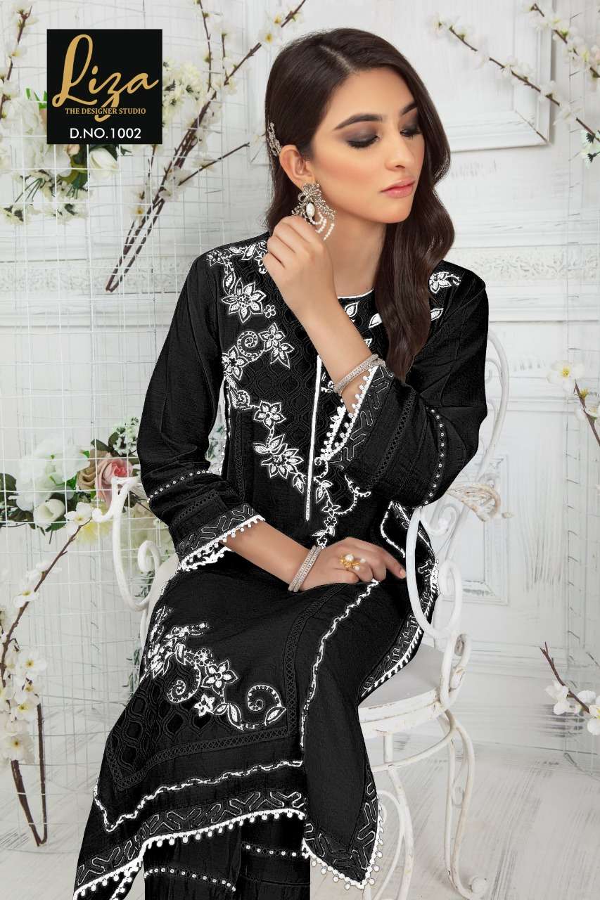 liza the designer studio 1002 designer pure georgette kurti 