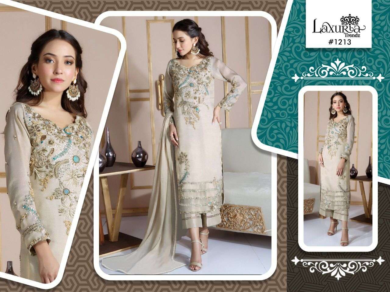 luxury pret 1213 faux georgette suit 