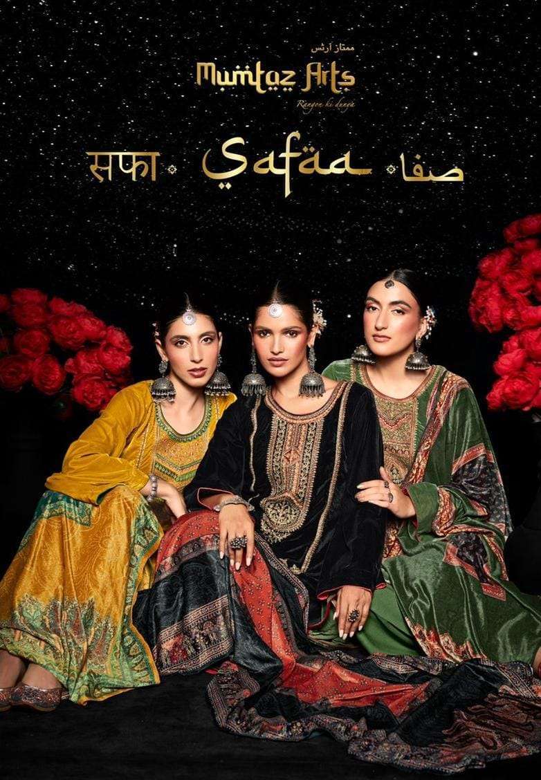 mumtaz arts safaa velvet vol 1 series 2001-2007 pure velvet suit 