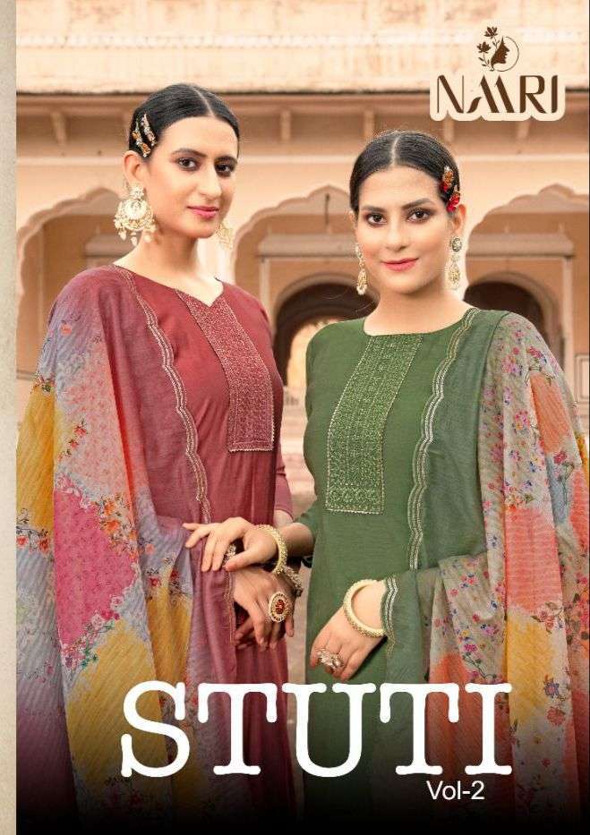 naari stuti-2 series 1301-1304 pure silk suit 