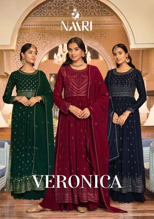 naari veronica series 041-044 pure fine georgette suit