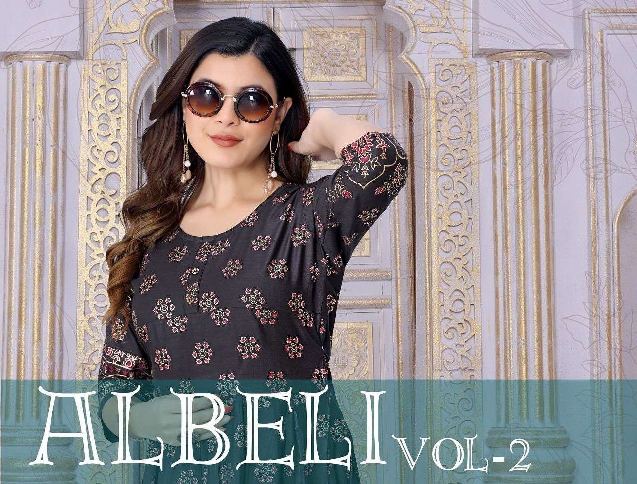 new riyaa albrli vol 2 series 4001-4008 heavy rayon kurti 