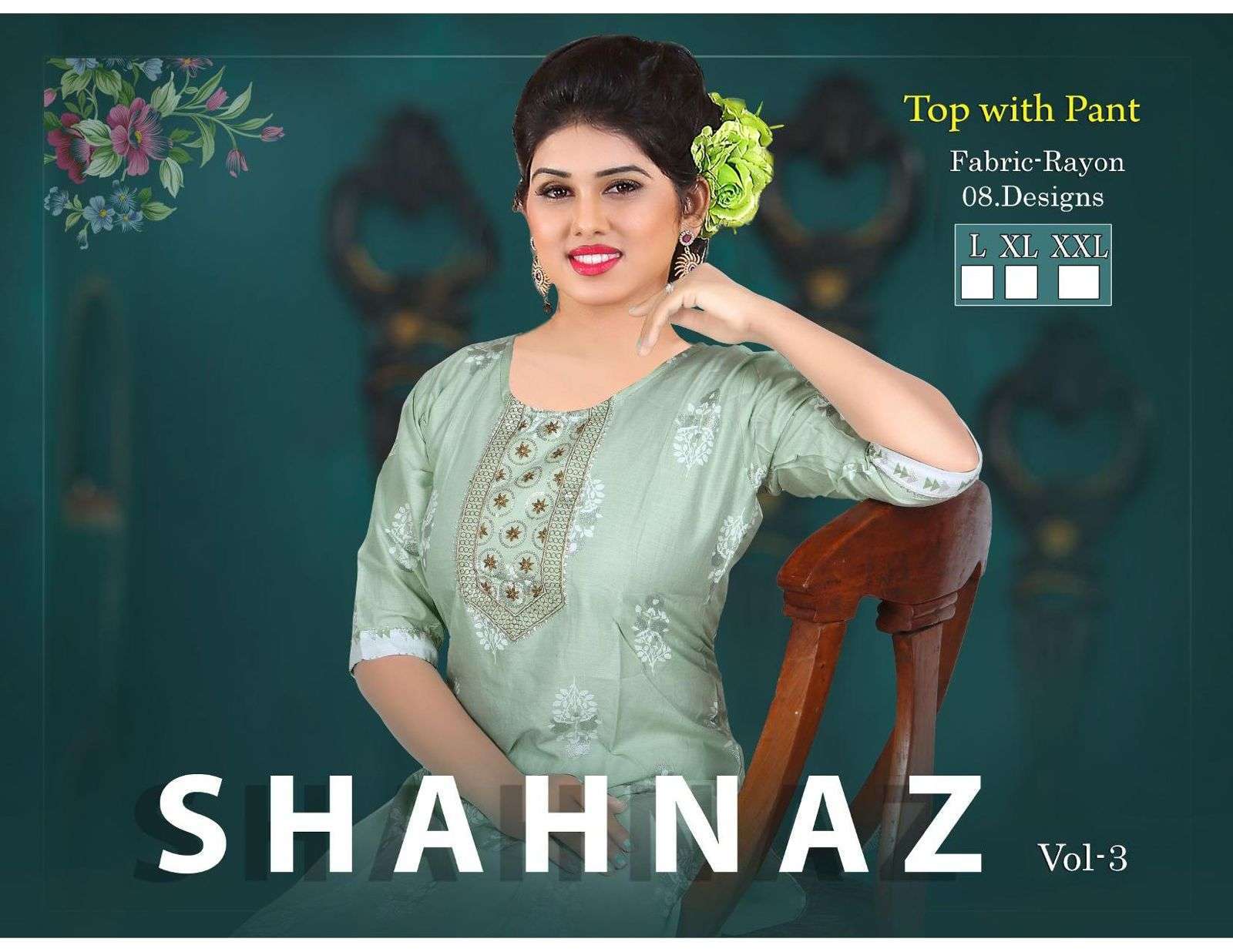 new riyaa shahnaz 301-308 rayon Kurtis 