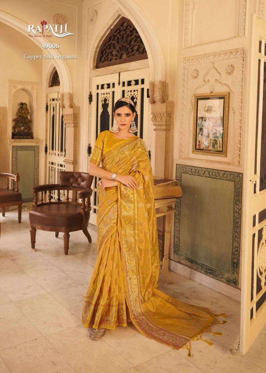 rajpath aashi organza silk designer pure organza saree