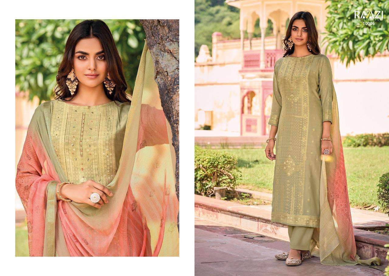 rama fashions shiddat series 10001-10008 pure woven silk suit 