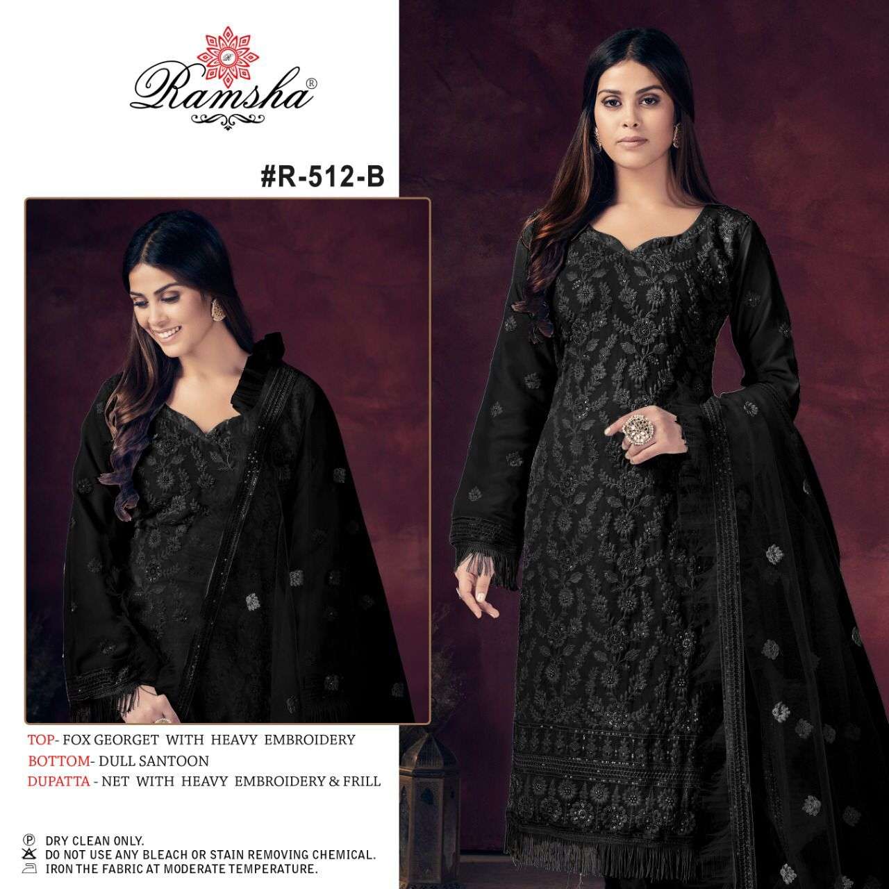 ramsha r-512 nx designer georgette suit 