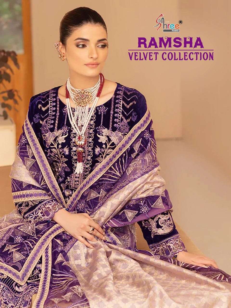 ramsha velvet collection series 2365-2369 pure 9000 velvet suit 