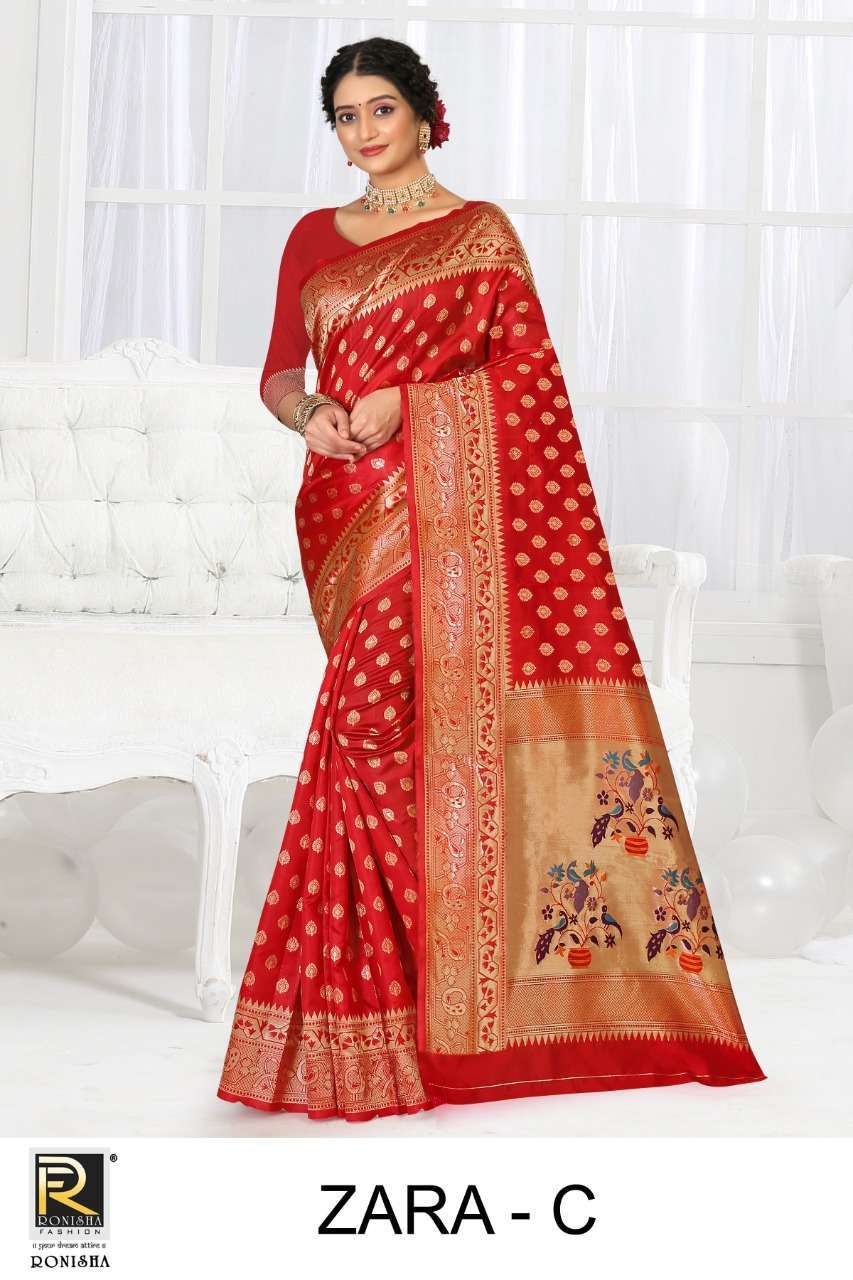 ranjna saree Zara premium silk paithani saree