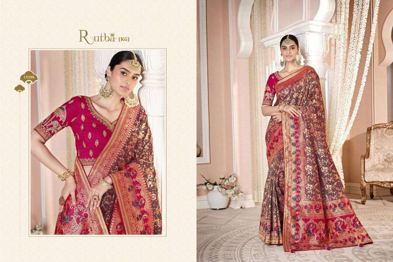 royal rutba designer heavy silk saree 