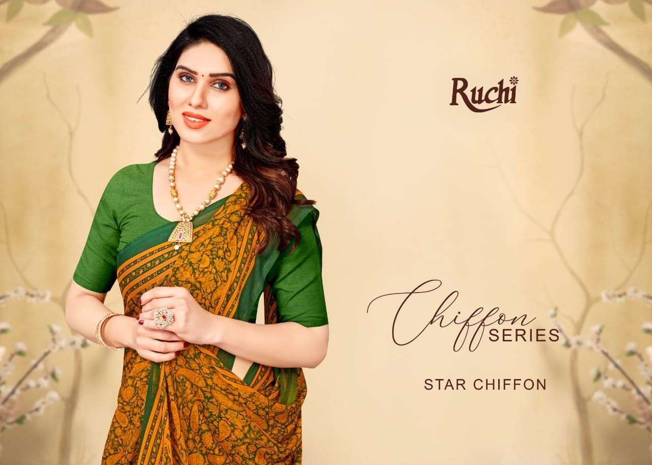 ruchi star chiffon 82nd edition series 17901-17902 chiffon saree 