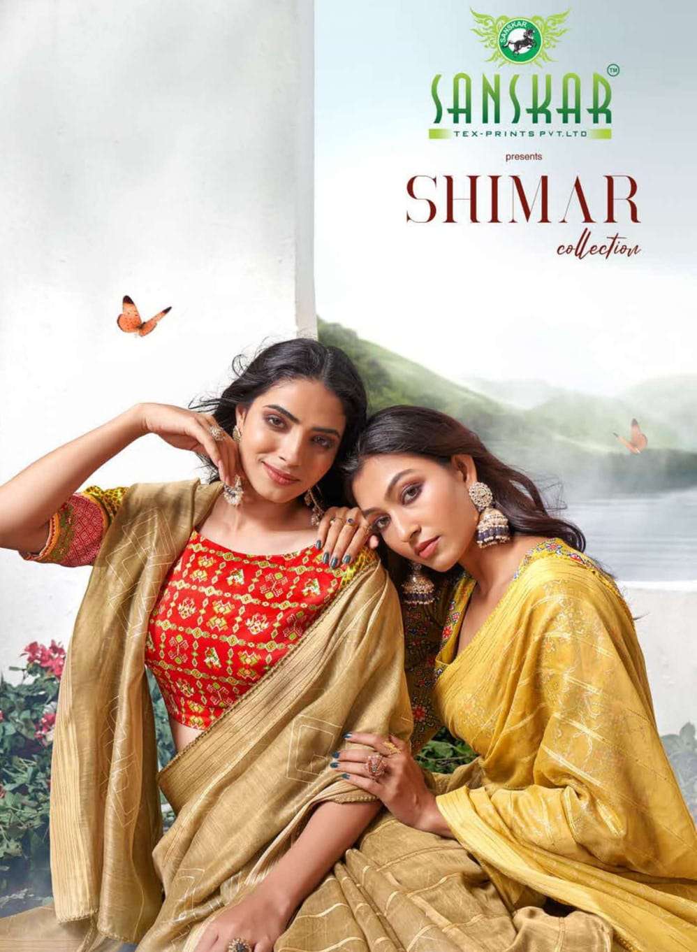 sanskar tex simer series 51001-51008 pure cotton saree 