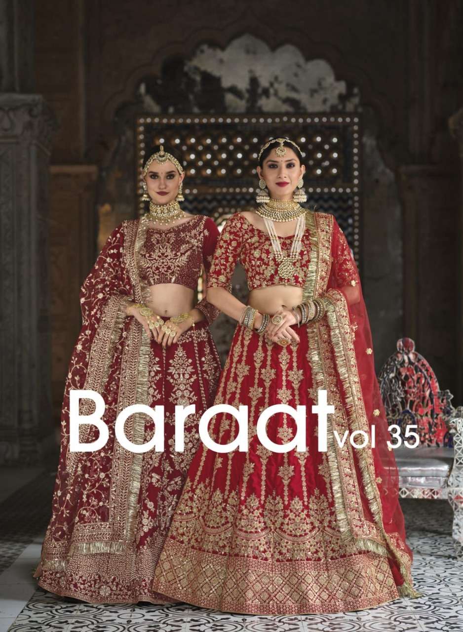 senhora baraat bridal heritage vol 35 designer 9000 velvet lehenga