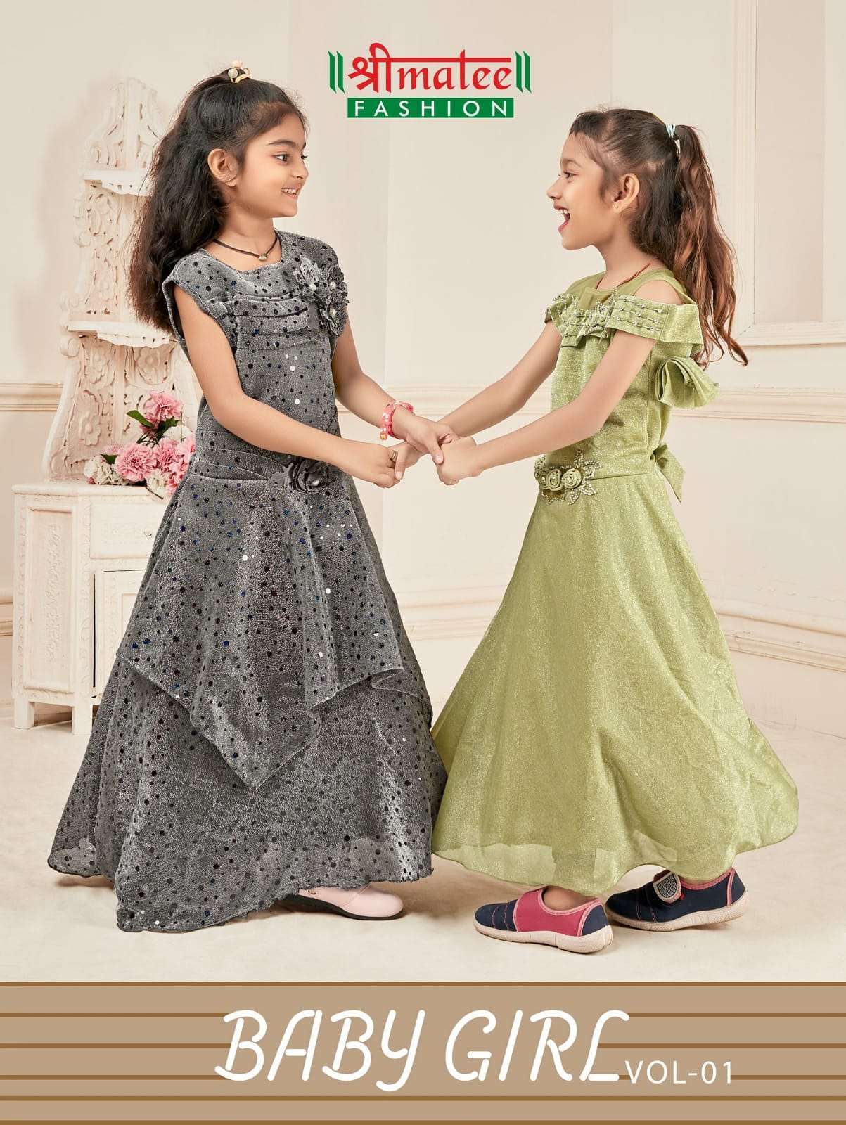 shreematee baby girl vol 1 series 1101-1104 fancy gown