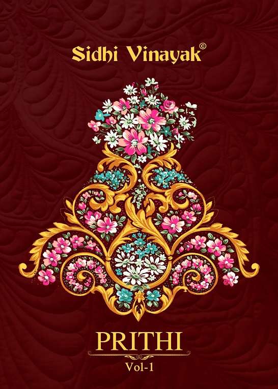 Sidhi Vinayak Prithi Vol-1 series 1051-1065 pure cotton readymade suit