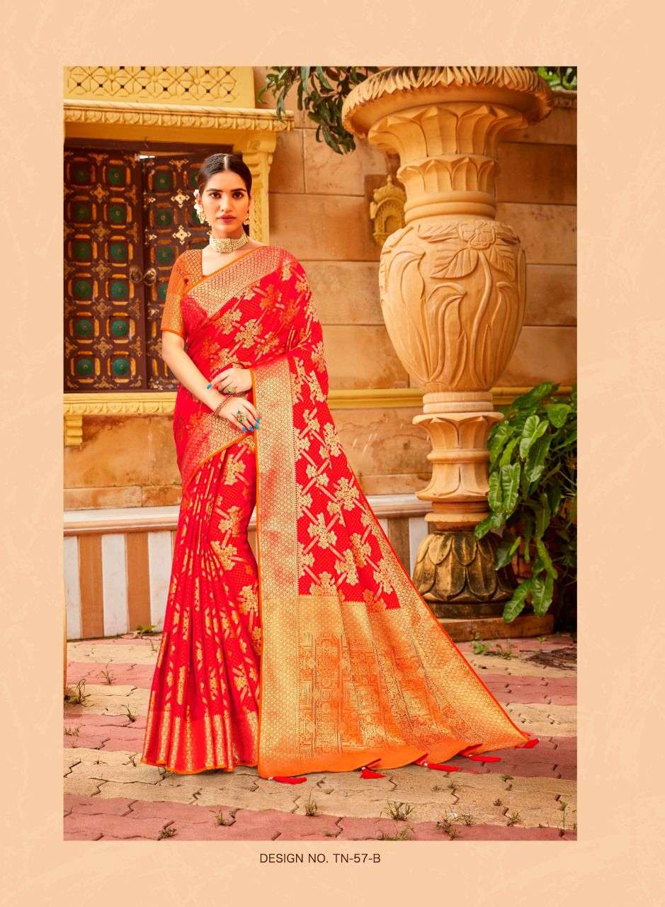 tathastu designer fancy silk material sarees