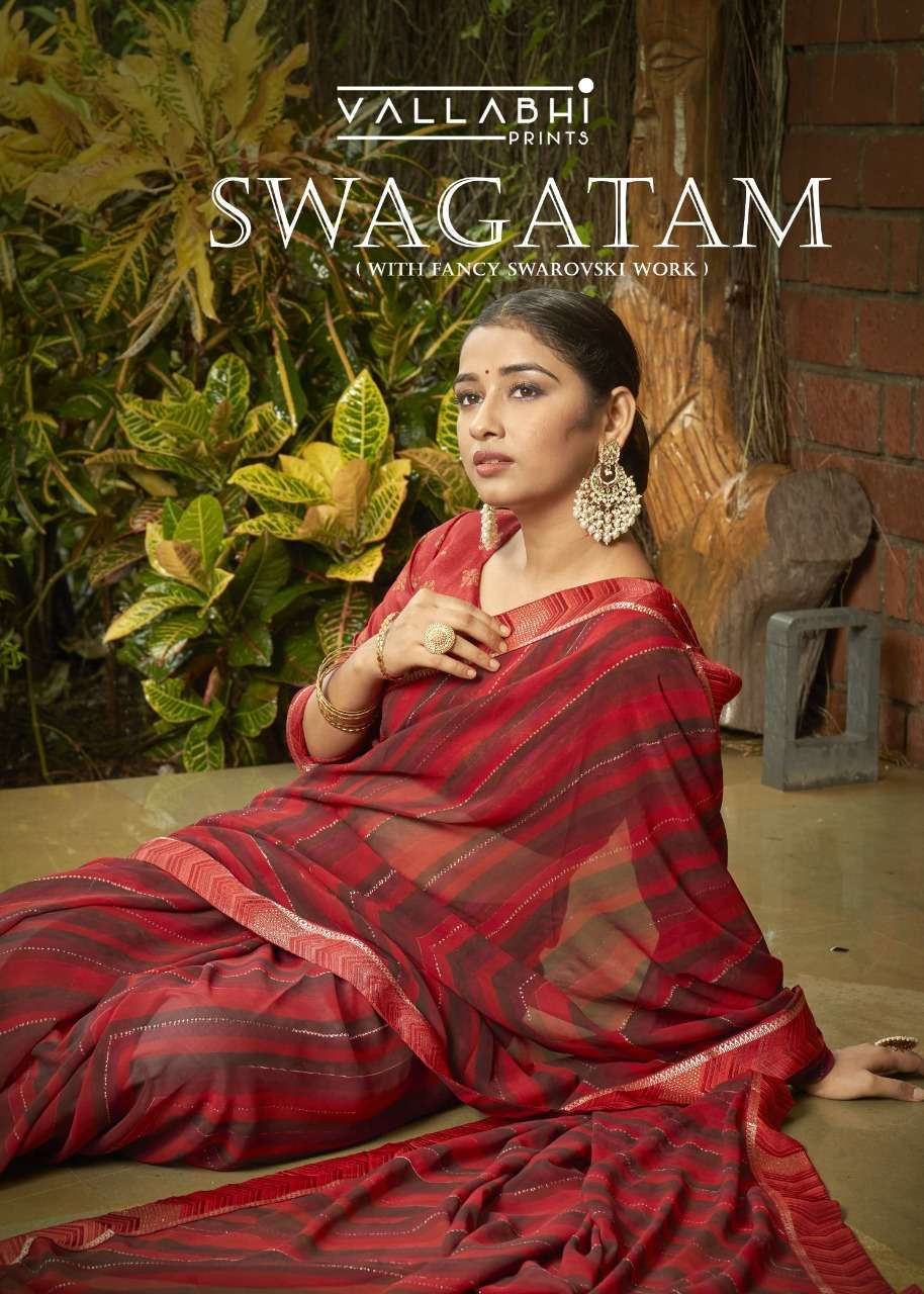 vallabhi swagatam series 34619-34626 georgette saree