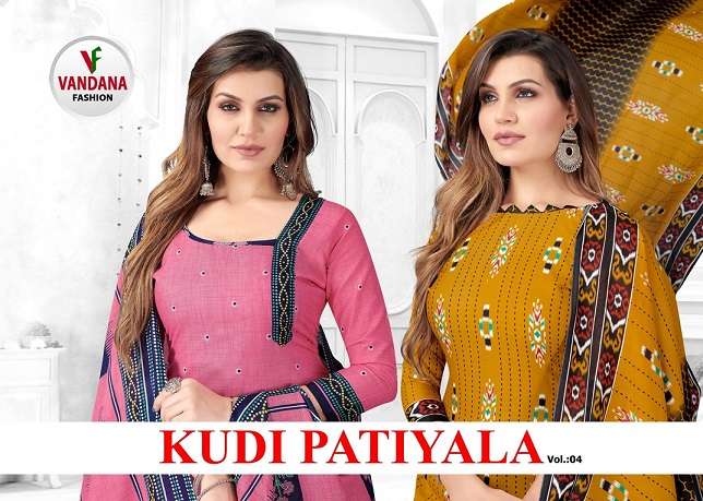 Vandana Kudi Patiyala Vol-4 series 4001-4012 indo cotton suit