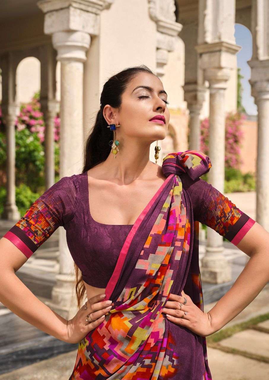 veda designer heavy weightless saree 