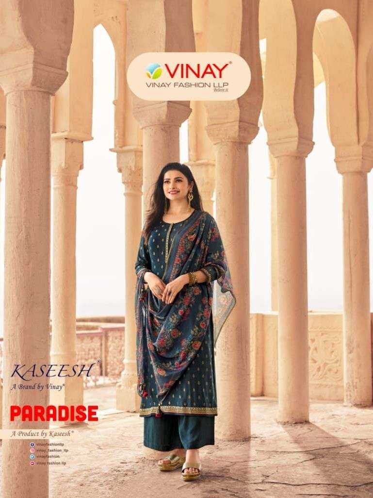 vinay kaseesh paradise series 14911-14918 viscose jacquard suit 